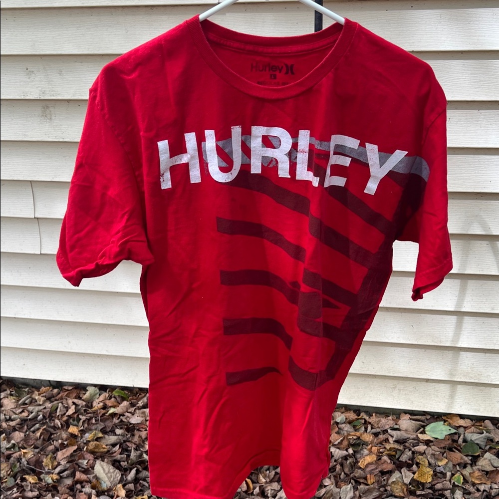 Hurley Vibrant Red Tee with Bold Logo